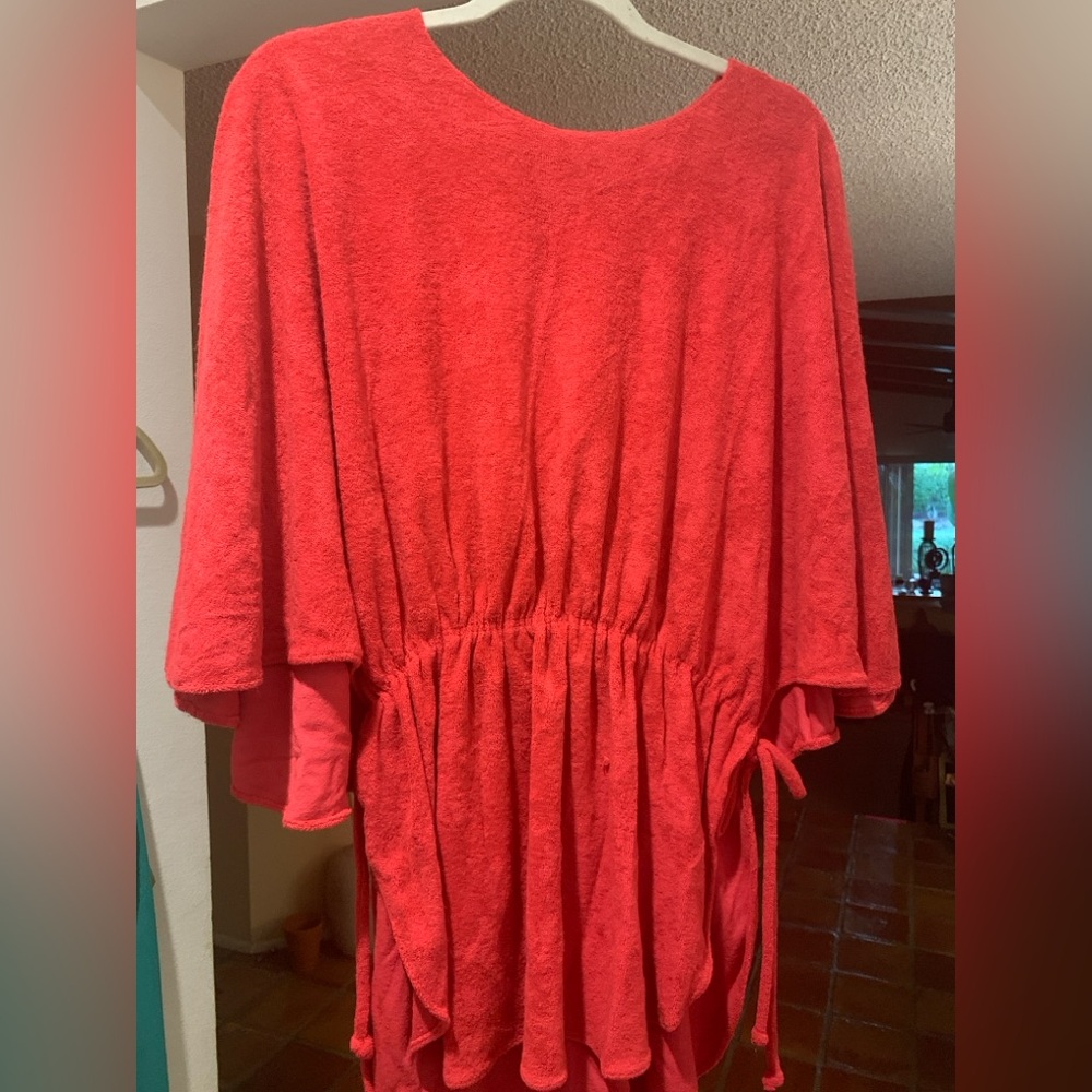 Swimsuit Cover Kimono Terry Tunic, Medium